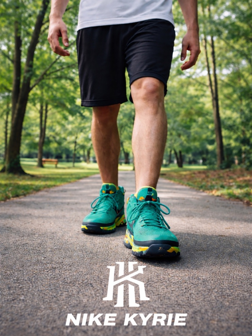 Nike Green and Yellow Athletic Sneakers